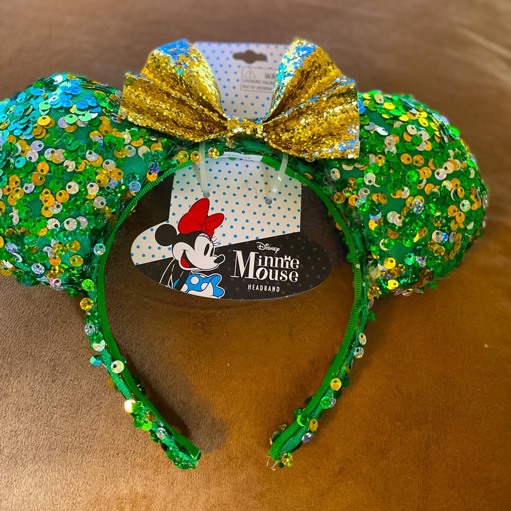 Disney Parks Green Minnie Mouse Ears